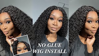 🚫 NO Glue OR Spray Curly 9x6 HD Lace Wear amp Go Wig Install Ft WOWAFRICAN [upl. by Nwavahs]