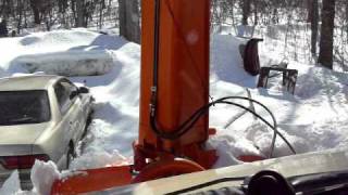 Running a Unimog w Schmidt S3 snowblower [upl. by Drabeck]