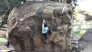 Stoney Point Bouldering Apesma Direct V7 [upl. by Dlonyar]