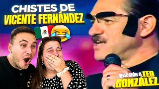 🇪🇸 GALLEGOS REACCIONAN a CHISTES de VICENTE FERNÁNDEZ de TEO GONZÁLEZ 🇲🇽😂 se mueren de risa [upl. by Uticas543]