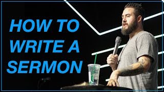 How To Write A Sermon  3 Tips For Youth Pastors [upl. by Pearline]