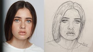 Drawing Portraits Made Easy Pro Tips and Techniques For drawing face [upl. by Ednutey832]