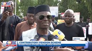 CONTRIBUTORY PENSION SCHEME RETIRED POLICE OFFICERS PROTEST UNPAID PENSIONS [upl. by Levins]