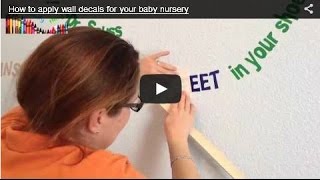 Dr Seuss wall decals How to apply dr seuss wall decals for your baby nursery HD [upl. by Dranyer]