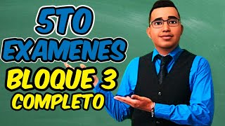 EXAMENES RESUELTOS BLOQUE 3  5to Grado Primaria MATEMATICAS ESPAÑOL Y MAS 2022 2023 [upl. by Hancock]