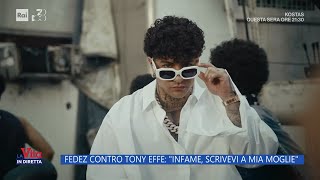 Fedez e Tony Effe è scontro aperto  La vita in diretta 19092024 [upl. by Esirehc]