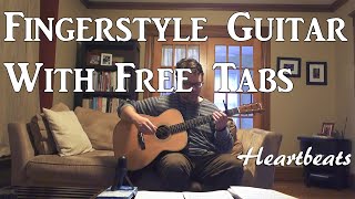 Heartbeats José González  Fingerstyle Guitar with Free Tab [upl. by Idnat166]