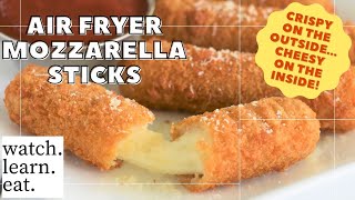 Air Fryer Mozzarella Sticks  How to Air Fry Frozen Mozzarella Sticks  Watch Learn Eat [upl. by Adrial]