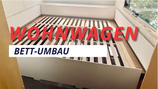 🛏️ 😴 Aus Einzelbetten wird ein Doppelbett WohnwagenUmbau [upl. by Fey]