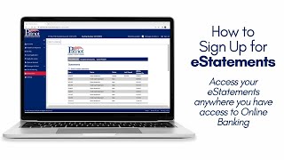 Signing Up for eStatements  PC [upl. by Uol]