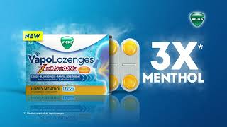 NEW Vicks® VapoLozenges Xtra Strong [upl. by Airetal985]