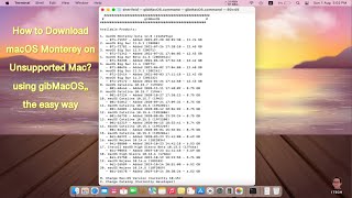 How to Download macOS Monterey on Unsupported Mac  using gibMacOS the easy way [upl. by Aihseuqram149]