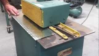 HerlessLockformer Lockseaming Machine with Pittsburgh Seaming Head [upl. by Daenis]