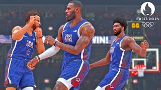 NBA 2K24 Live Simulation  USA vs South Sudan FULL GAME  Olympic Mens Basketball [upl. by Gladwin168]