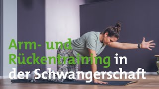 Oberkörper Workout für Schwangere Arm und Rückentraining in der Schwangerschaft [upl. by Kcub]