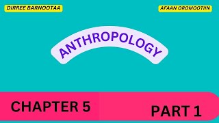 Anthropology Chapter 5 Part 1 What is Ethnicity in Afaan Oromoo [upl. by Macdougall]