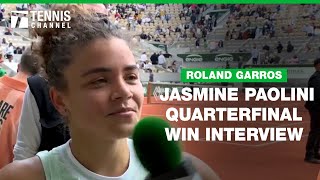 Jasmine Paolini Wins The Biggest Match Of Her Life  2024 Roland Garros Quarterfinal [upl. by Fagaly]