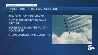 Air Force Thunderbirds release their 2024 Air Show Schedule [upl. by Anissej525]