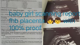 baby girl heart beat and placenta position girl all scan reports in pregnancyseries viralavideo [upl. by Keon151]