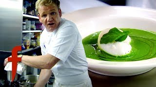 Gordon Cooks Watercress Soup Finished With A Poached Egg  The F Word [upl. by Duleba]