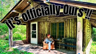 We Bought an Off Grid LOG Cabin amp A free Roadside Chair [upl. by Turino]