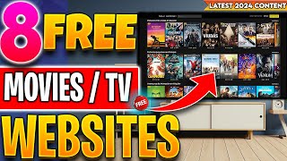 🔴Top 8 Websites to Watch FREE Movies  TV Shows No Sign up 2024 Update [upl. by Aitnic79]