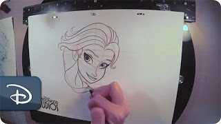 HowTo Draw Disney Characters  Walt Disney World [upl. by Enitselec]