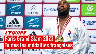 Judo  Toutes les médailles françaises remportées au Paris Grand Slam 2023 [upl. by Neron]