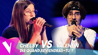 Barbara  Dis quand reviendrastu ● Chelsy amp Valentin  Duels  The Voice Belgique [upl. by Deelaw]