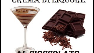 Crema di liquore al cioccolato fatta in casa semplice veloce Squisita [upl. by Tildi864]