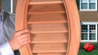 Oval Wood Gable Vent [upl. by Oinigih594]