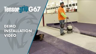 Tensorgrip G67 Installation Demo Large Fitness Facility [upl. by Eaneg618]