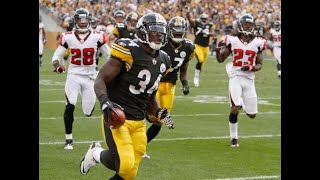 Classic Steeler Moments Rashard Mendenhall 50Yard GW TD vs Falcons in OT 91210 [upl. by Rma]