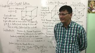 Cubic crystal  Sc Bcc and Fcc structure [upl. by Gildus]