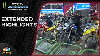 Supercross 2024 EXTENDED HIGHLIGHTS Round 6 in Glendale  21024  Motorsports on NBC [upl. by Nerua879]