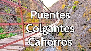 PUENTES COLGANTES CAHORROS 4K 🟢GUÍA DE VIAJE 📌 Senderismo Monachil  Granada  Andalucía  España [upl. by Gittel257]