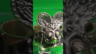 Rat Fink Mazoooma Brass Ring Available on June 29th 2024 [upl. by Kcirdla874]