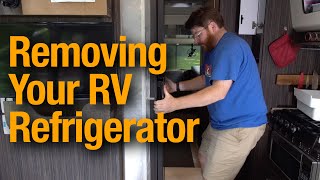 How to Remove an RV Fridge  Detailed Walkthrough  Airstream Dometic Refrigerator Removal  Vent [upl. by Cherey]