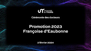 Université de Tours  Cérémonie des docteurs 2023 [upl. by Fairfield455]