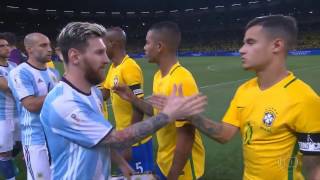 Brasil x Argentina Eliminatórias da Copa 2018 Jogo Completo [upl. by Etam]