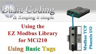 EZ Modbus TCP Using Tags  array with the MCI210 on a M700 [upl. by Nednerb]