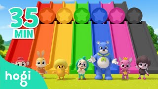 Learn Colors with Slide and More｜Compilation｜Colors for Kids｜Pinkfong amp Hogi Nursery Rhymes [upl. by Infeld714]