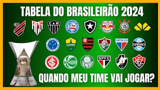 BRASILEIRÃO 2024  Saiu a TABELA  Veja contra quem seu time vai jogar [upl. by Papotto]