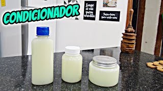 COMO FAZER CONDICIONADOR CASEIRO COM APENAS 3 INGREDIENTES SUPER FÁCIL E RÁPIDO [upl. by Boru]