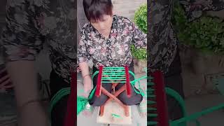 Folding wood stool making process Good tools and machinery can increase work efficiency [upl. by Justine668]