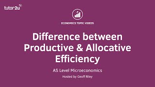 Difference between Productive and Allocative Efficiency I A Level and IB Economics [upl. by Nemaj]