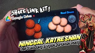 MIRIP PENYU MUSIC😱  NINGGAL KATRESNAN  KIT KENDANG JARANAN REAL DRUM GRATIS [upl. by Male]