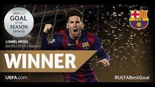 Messi scores after leaving Boateng on the floor  UCL Goal of the Season 201415 [upl. by Esinart]