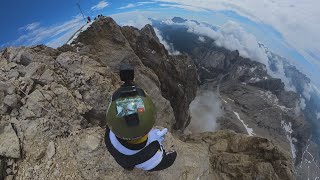 Marmolada South Face  The Queen Of The Dolomites  Wingsuit Flight [upl. by Nomolas376]