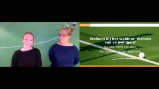 Webinar Werven van Vrijwilligers [upl. by Safoelc]